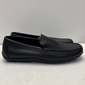 Tommy Bahama Orion  Mens Black leather slip on loafers